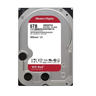 Western Digital HDD WD60EFAX Red 6TB Internal Hard Drive