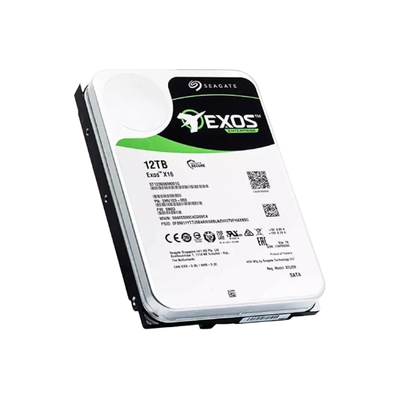 SEAGATE ST12000NM001G Exos X16 12TB SATA3 Internal Hard Drive