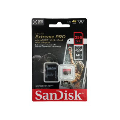 SanDisk 256GB Extreme PRO SDHC Card 200MB/s Class 10