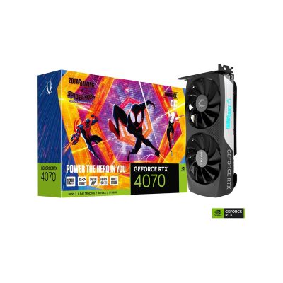 VGA ZOTAC GAMING GEFORCE RTX 4070 Twin Edge OC SPIDER-MAN Across the Spider-Verse Bundle