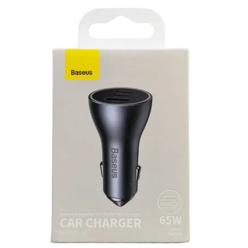 Baseus Golden Contactor Pro USB A Car Charger 65W