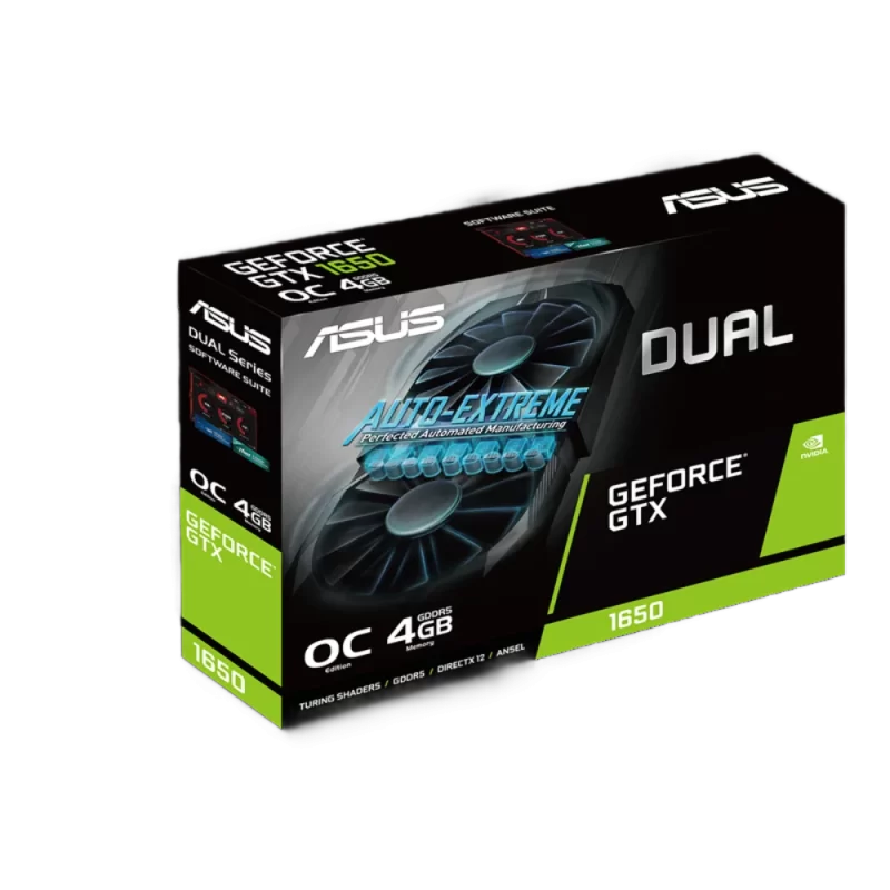 کارت گرافیک ASUS DUAL GTX 1650 O4G