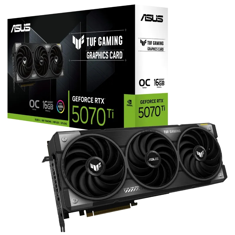 کارت گرافیک ایسوس مدل ASUS TUF GAMING RTX 5070 Ti OC 16GB