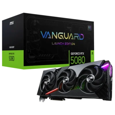 کارت گرافیک ام اس آی مدل MSI RTX 5080 VANGUARD SOC LAUNCH EDITION 16G