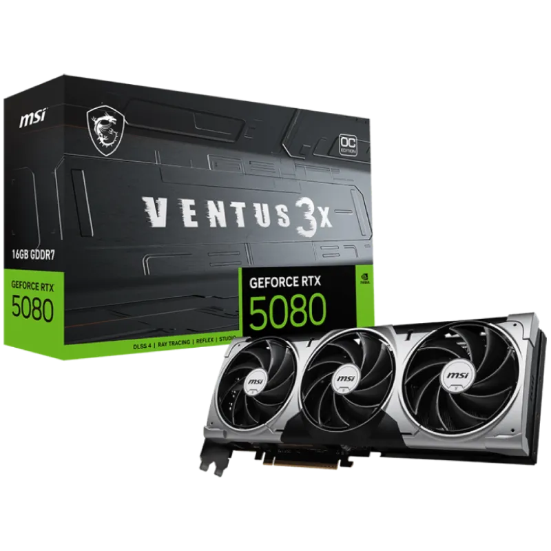 کارت گرافیک ام اس آی مدل MSI RTX 5080 VENTUS 3X OC 16GB