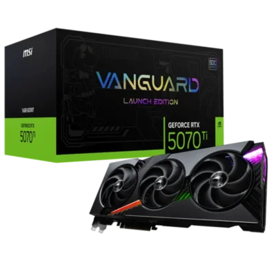کارت گرافیک ایسوس مدل MSI RTX 5070 Ti VANGUARD SOC LAUNCH EDITION 16GB