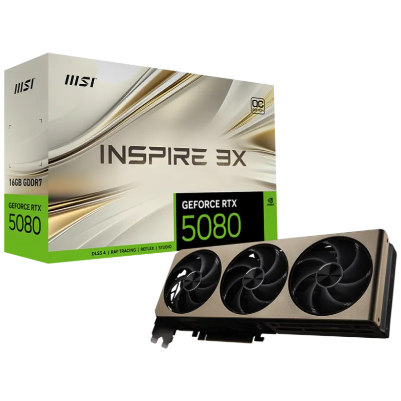 کارت گرافیک ام اس آی مدل MSI RTX 5080 INSPIRE 3X OC 16G