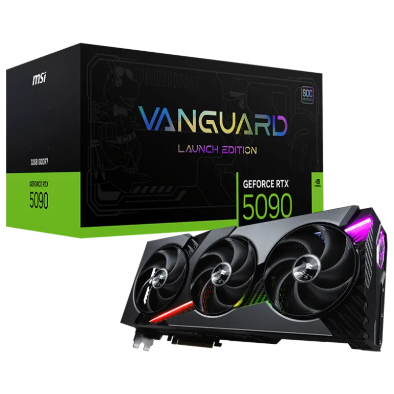 کارت گرافیک ایسوس مدل MSI RTX 5090 VANGUARD SOC LAUNCH EDITION 32GB