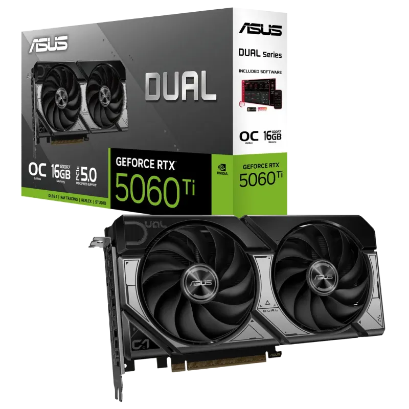کارت گرافیک ایسوس مدل ASUS Dual RTX 5060 Ti OC 16GB