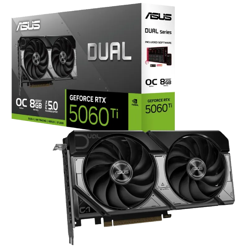 کارت گرافیک ایسوس مدل ASUS Dual RTX 5060 Ti OC 8GB