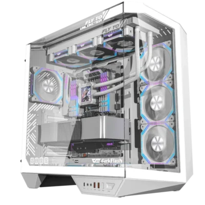 کیس دارک فلش مدل DarkFlash DY470 White