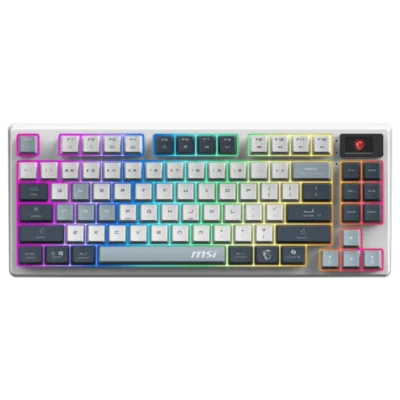 کیبورد بی سیم گیمینگ ام اس آی مدل MSI FORGE GK600 TKL SKY