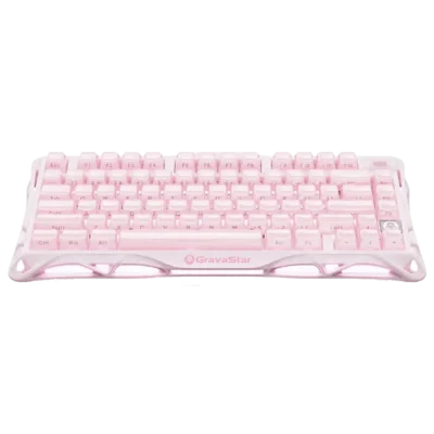 کیبورد گیمینگ گراواستار مدل GravaStar Mercury K1 Special Edition - Sakura Pink