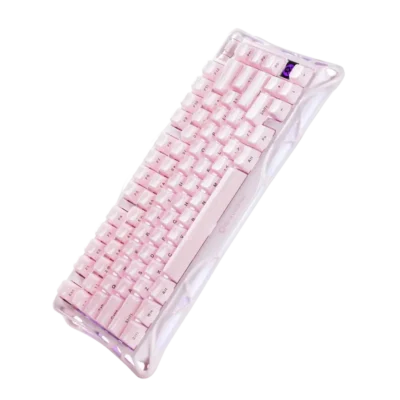 کیبورد گیمینگ گراواستار مدل GravaStar Mercury K1 Special Edition - Sakura Pink