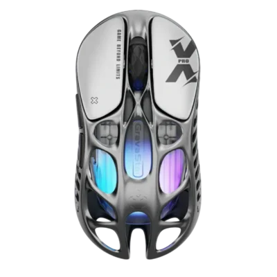 موس گیمینگ گراواستار مدل GravaStar Mercury X PRO 8KHz - Interstellar Silver
