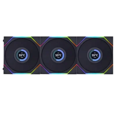 فن کیس لیان لی مدل LIAN LI UNI FAN TL120 LCD REVERSE WIRELESS 3 in 1 Black