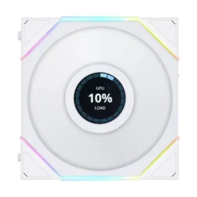 فن کیس لیان لی مدل LIAN LI UNI FAN TL120 LCD REVERSE WIRELESS 3 in 1 White