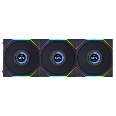 فن کیس لیان لی مدل LIAN LI UNI FAN TL120 LCD WIRELESS 3 in 1 Black