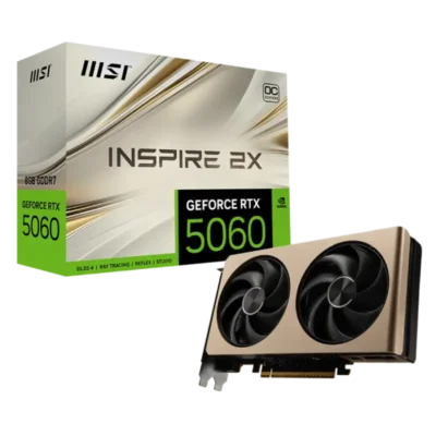 کارت گرافیک ام اس ای مدل MSI RTX 5060 INSPIRE 2X 8G OC