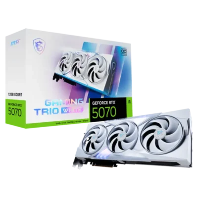 کارت گرافیک ام اس ای مدل MSI RTX 5070 12G Gaming Trio OC White