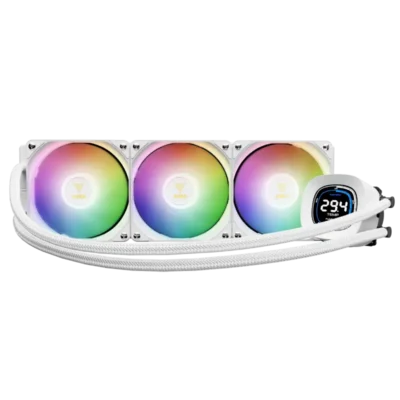 خنک کننده مایع پردازنده گیم دیاس مدل Gamdias AURA GL360 DIGITAL WHITE