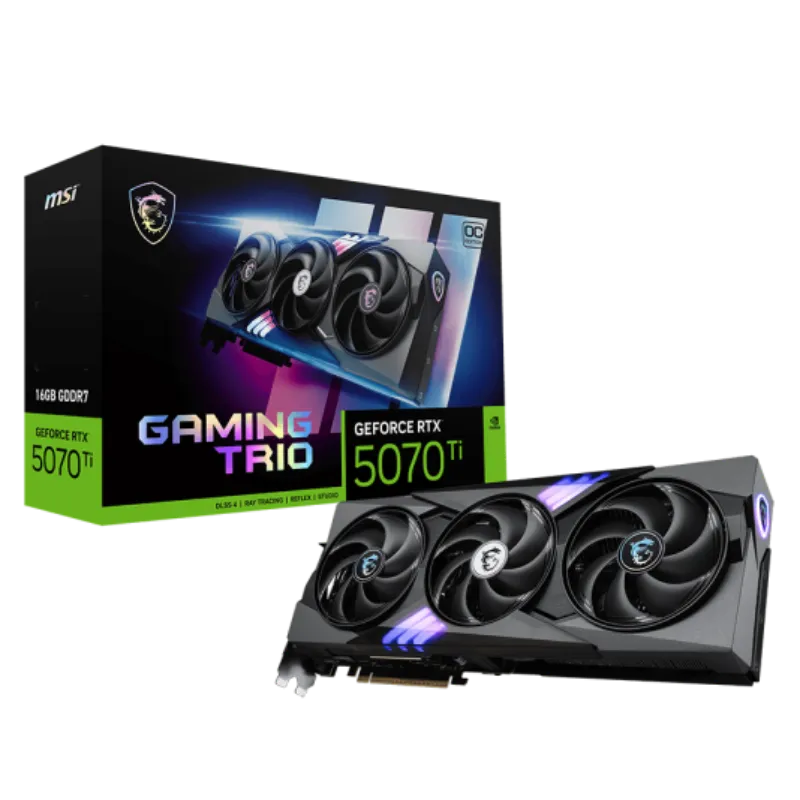 کارت گرافیک ام اس آی مدل MSI RTX 5070 Ti GAMING TRIO OC 16GB