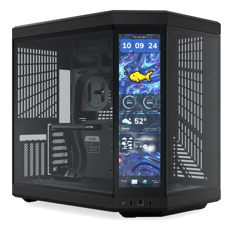 کیس هایت مدل HYTE Y70 Touch Infinite Pitch Black