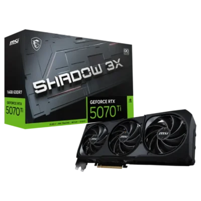 کارت گرافیک ام اس آی مدل MSI RTX 5070 Ti 16G SHADOW 3X OC