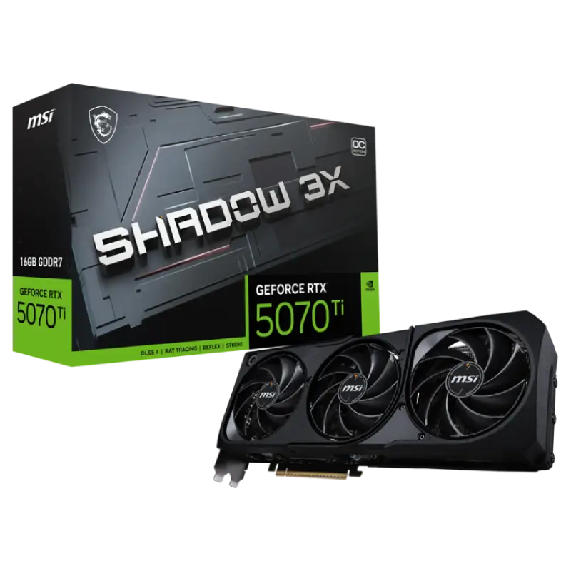 کارت گرافیک ام اس آی مدل MSI RTX 5070 Ti 16G SHADOW 3X OC