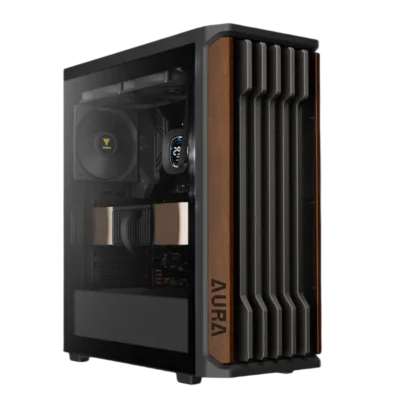 کیس گیم دیاس مدل AURA GC11 WOOD BLACK